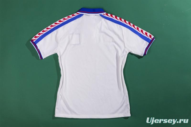 Retro 1996 Czech Republic  Away Soccer Jersey