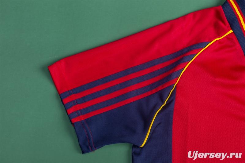 Retro 1998 Spain Home Soccer Jersey