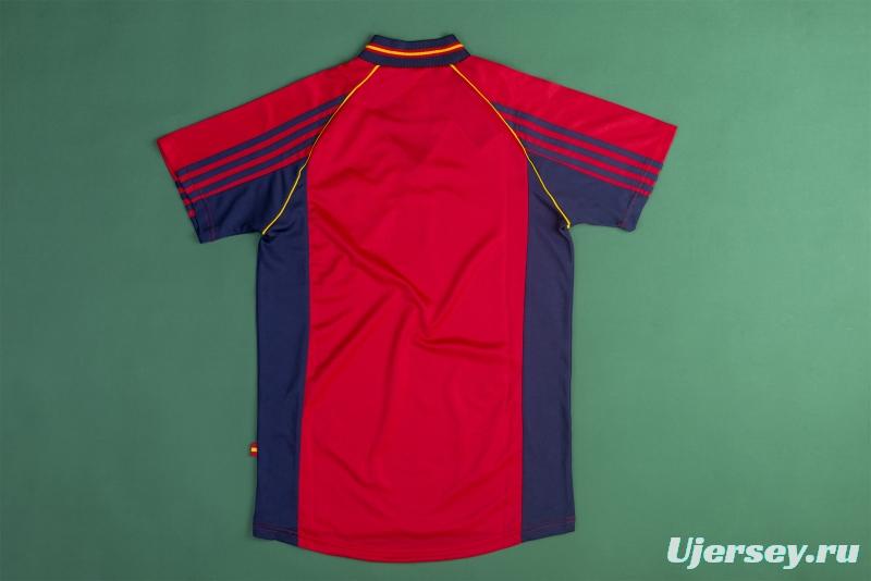 Retro 1998 Spain Home Soccer Jersey