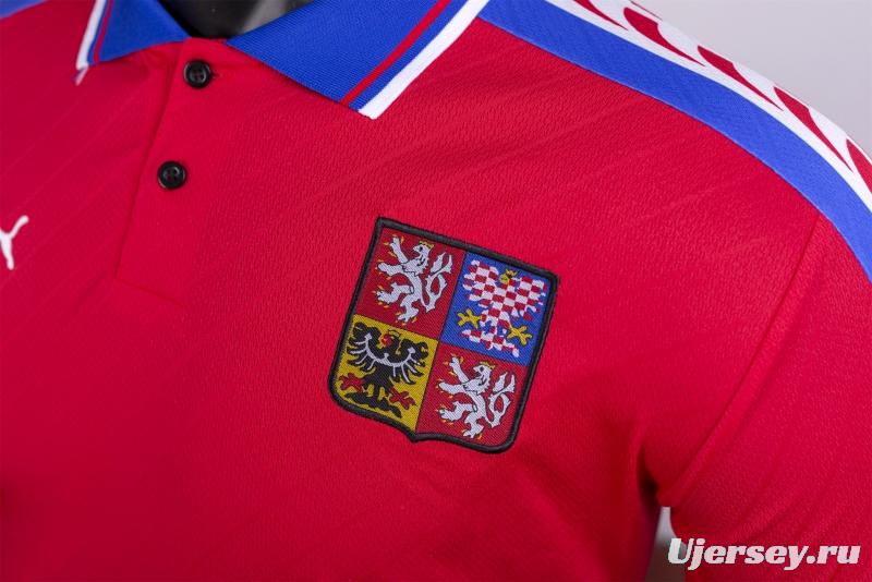 Retro 1996 Czech Republic Home Soccer Jersey