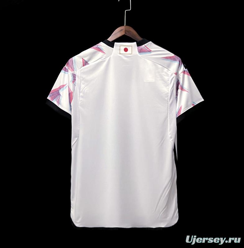 2022 Japan Away White Soccer Jersey