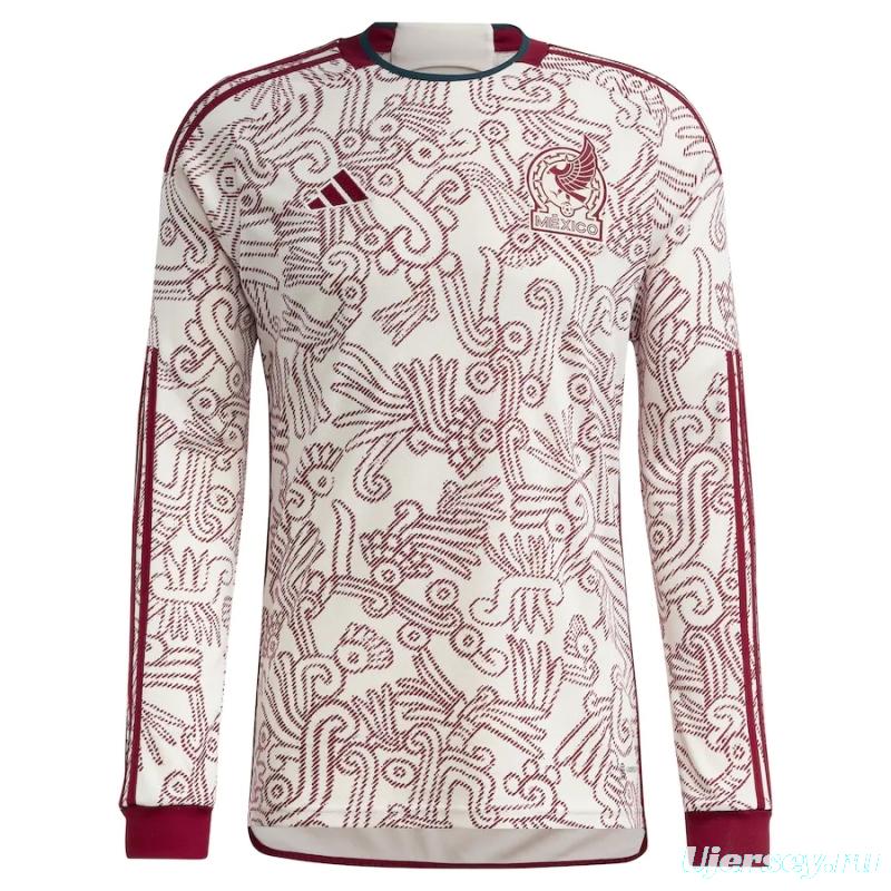 2022 Mexico Away Long SLeeve Soccer Jersey