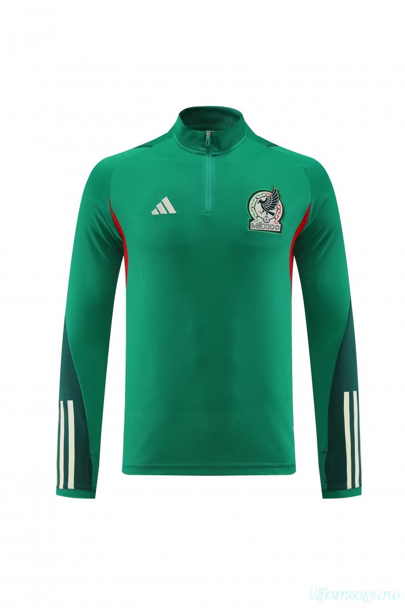 2022 Mexico Green Full Zipper Tracksuit