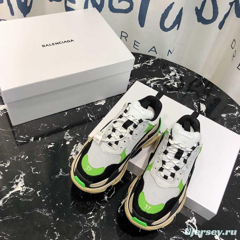 Men/Women Balenciaga Triple S Sneaker Green/Black