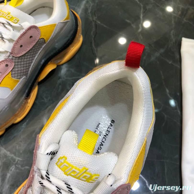 Men/Women Balenciaga Triple S  Sneaker Pink/Grey