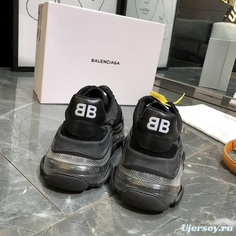 Men/Women Balenciaga Triple S 2.0 Black Sneaker