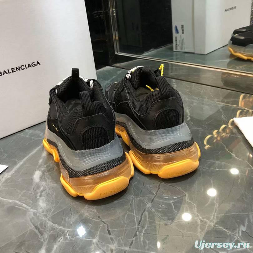 Men/Women Balenciaga Triple S Sneaker Black/Yellow Item 6380380