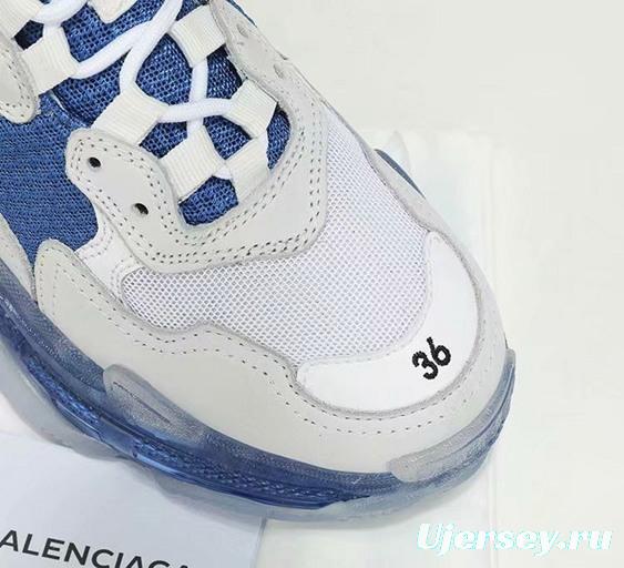 Men/Women Balenciaga Triple-S Sneaker Blue/White Item 6380340