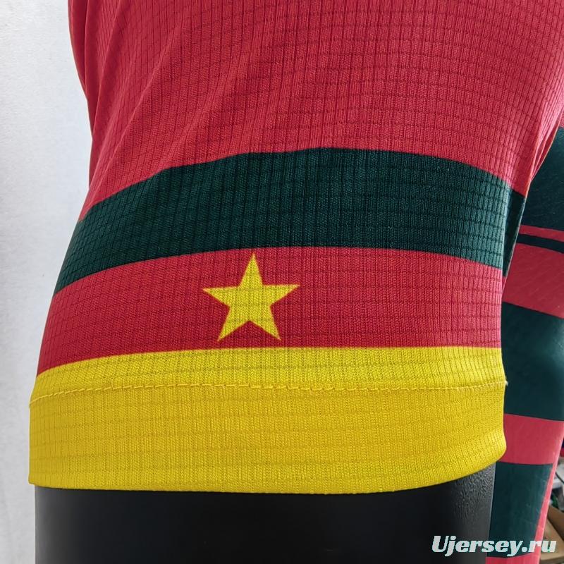 Player Version 2022 Cameroon Away Red Jersey