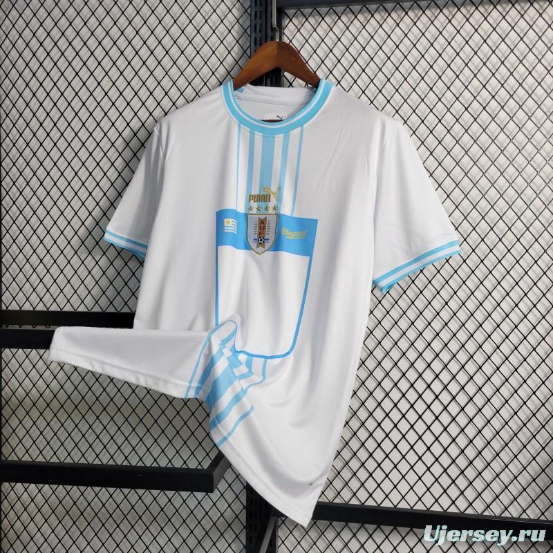 2023 Uruguay Away White Jersey