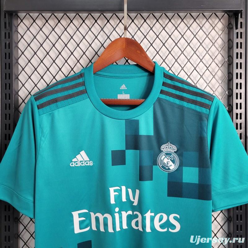 Retro 17-18 Real Madrid Third Blue Jersey