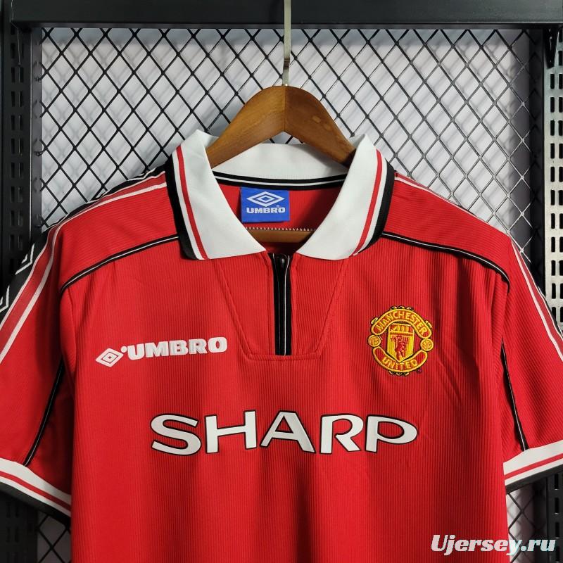 Retro 98-99 Manchester United Home Jersey