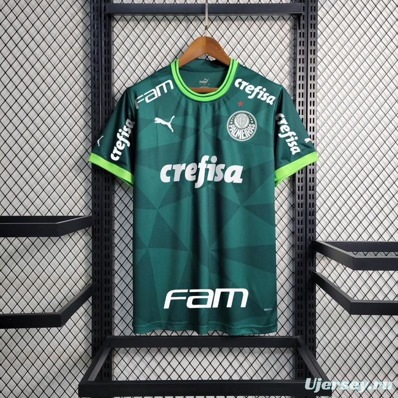 23/24 Palmeiras Home Jersey With All Sponsors And Chest Patch