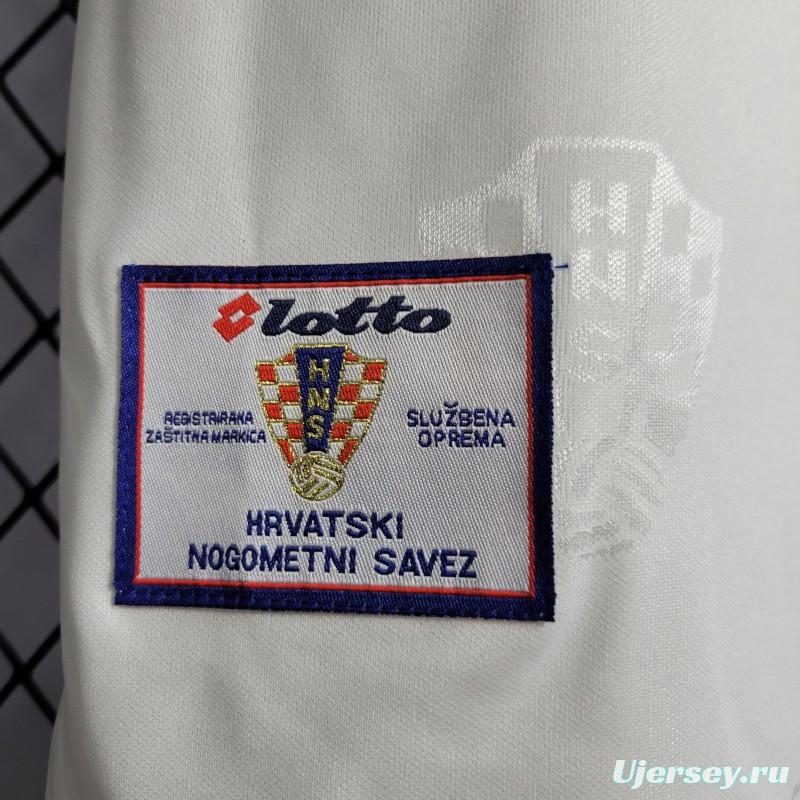 Retro 1998 Croatia Home Jersey