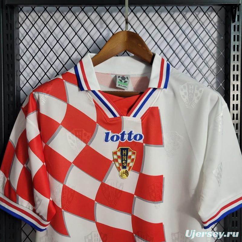 Retro 1998 Croatia Home Jersey