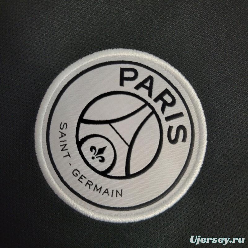 Retro Long Sleeve 18-19 PSG Black Champions League Jersey