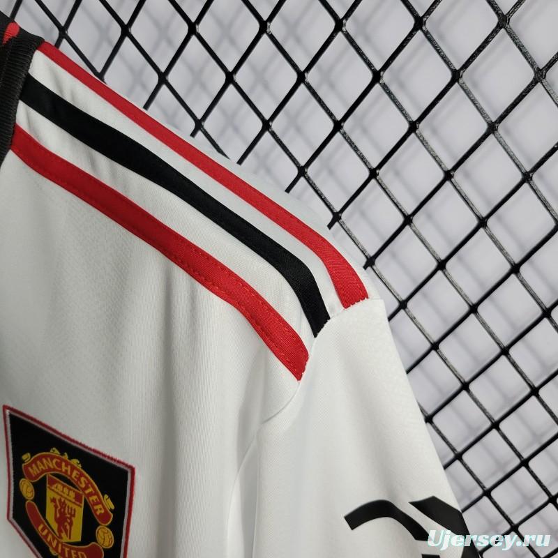 22/23Manchester United Away White Jersey