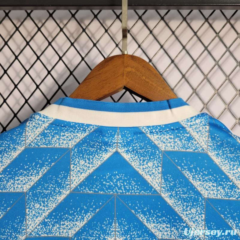 Retro 1988 Netherlands Away Blue Jersey