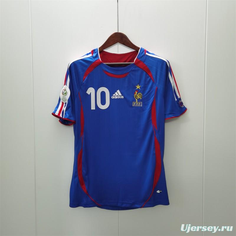 Retro 2006 France Home Jersey