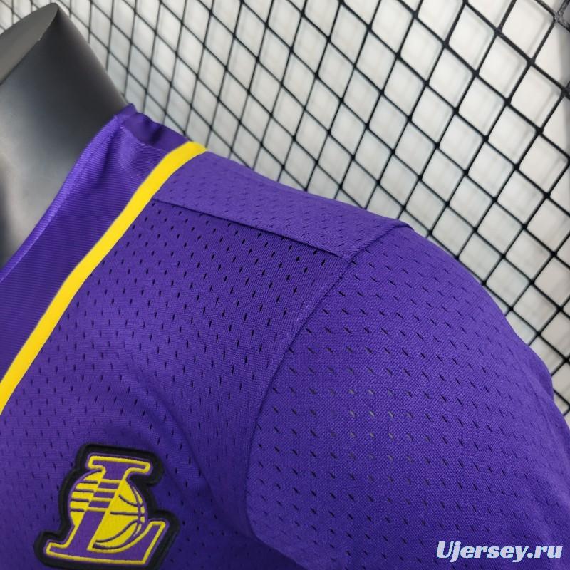 2023 NBA Lakers STATEMENT BASEBALL Purple Jersey