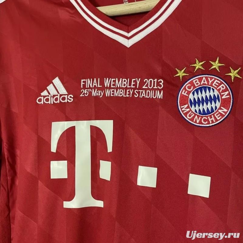 Retro 13 14 Bayern Munich Home Champion Long Sleeve Jersey