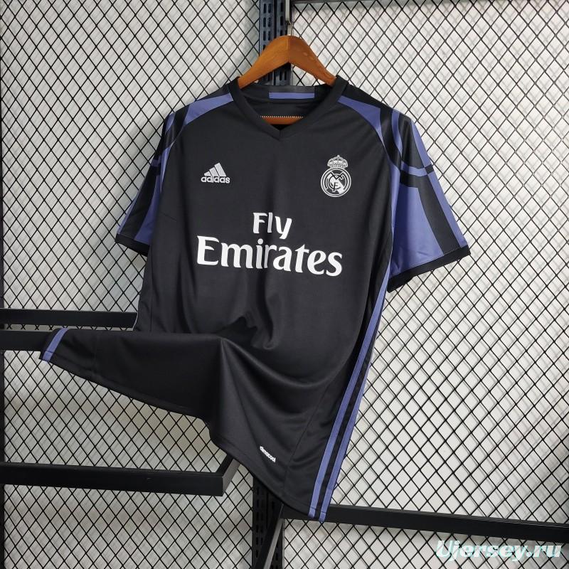 Retro 16-17 Real Madrid Third  Black Jersey