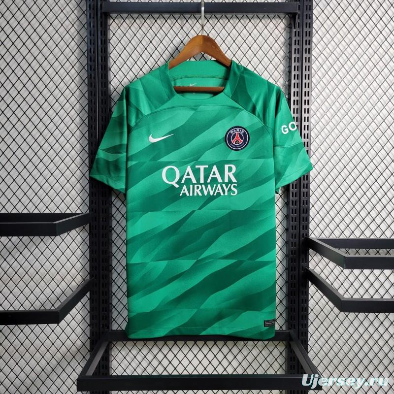 23-24 PSG Green Goalkeeper Jersey