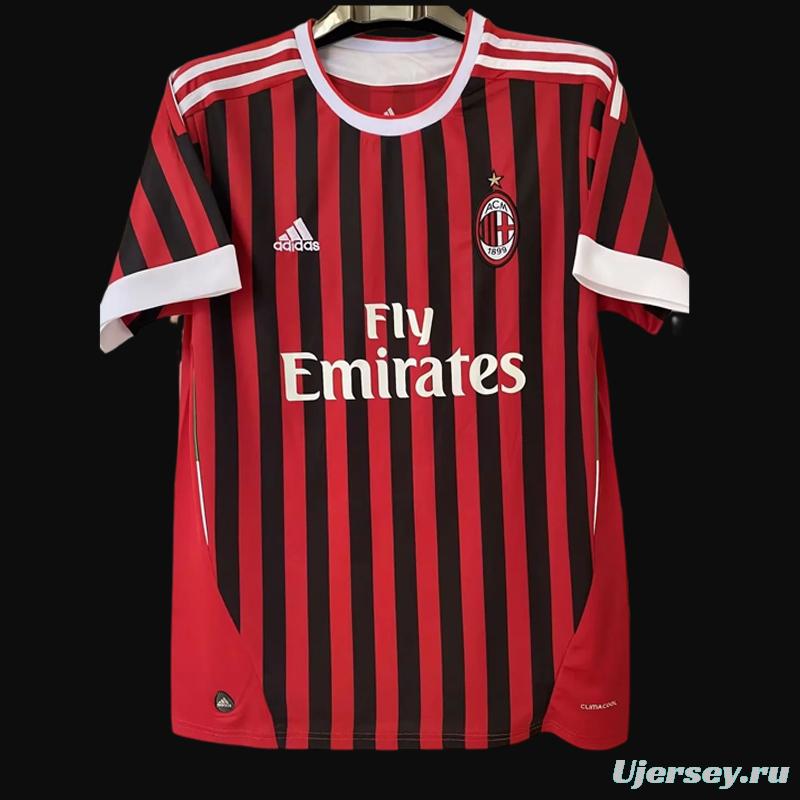 Retro 11/12 AC Milan Home Jersey