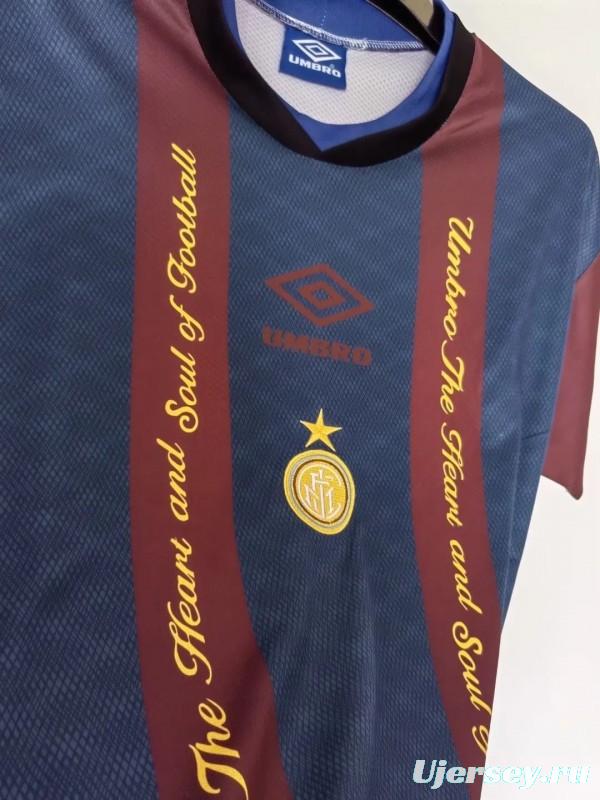 Retro 94/95 Inter Milan Training Jersey Wine Color Jersey