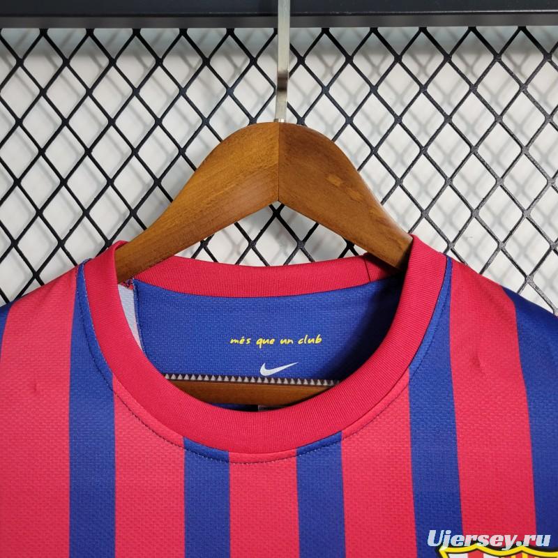 Retro 11-12 Barcelona Home Soccer Jersey