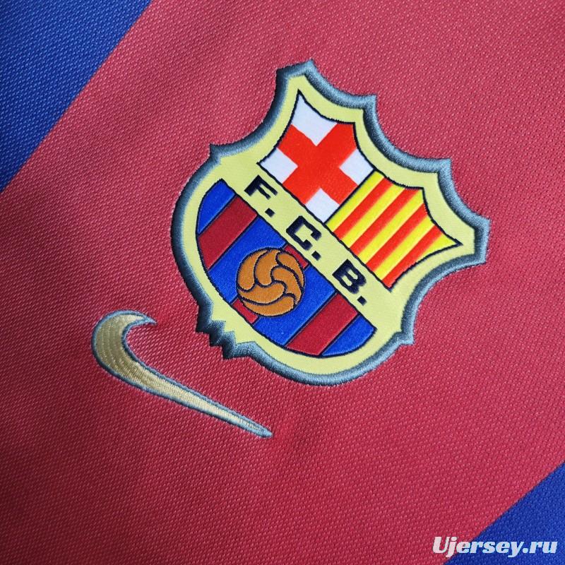 Retro 98-99 Barcelona Home Soccer Jersey