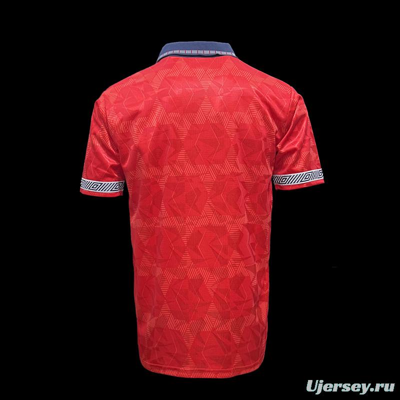 Retro 1990 England Red