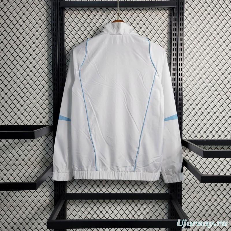 23-24 Juventus White Windbreaker