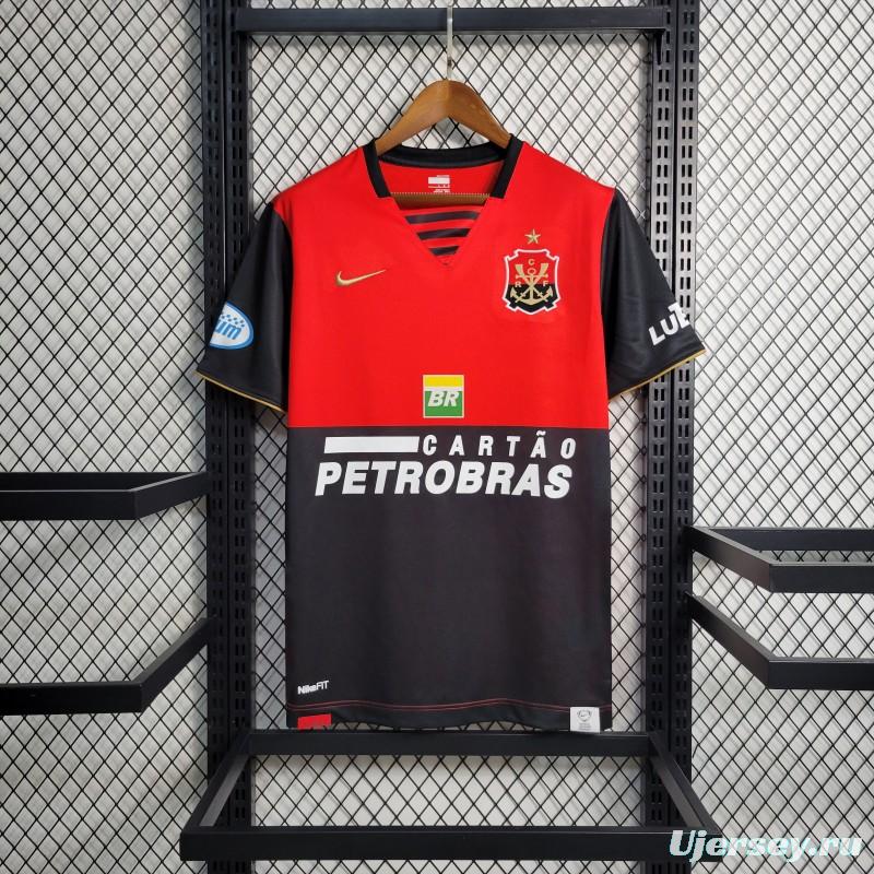 Retro 08-09 Flamengo Third Black Red Jersey