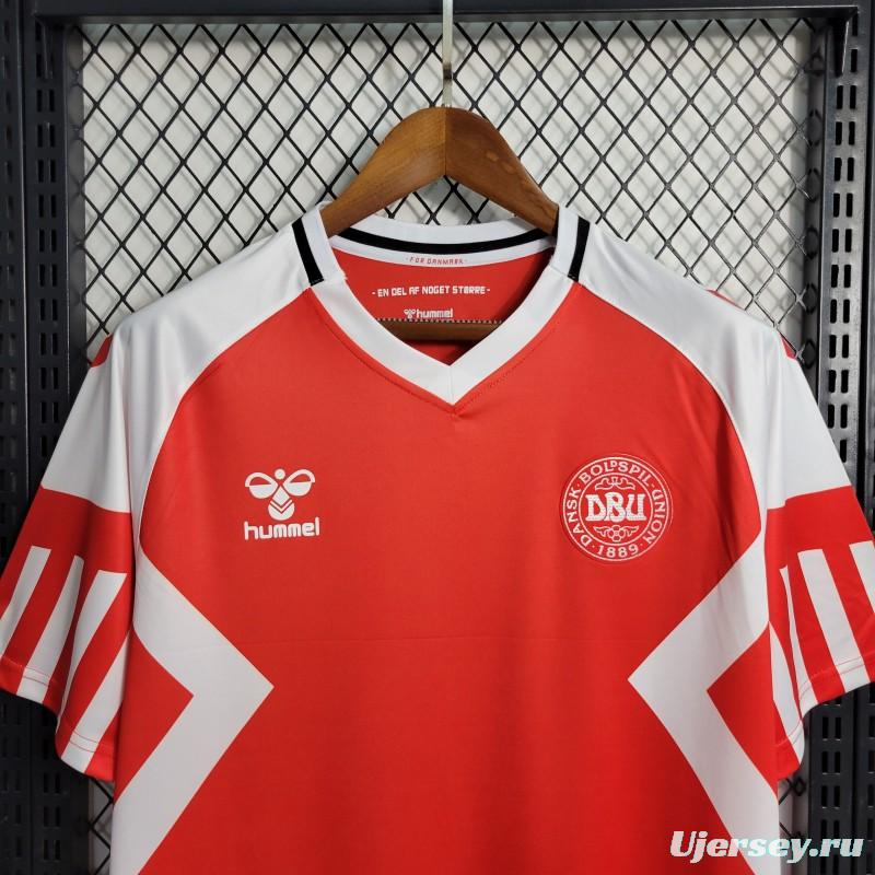 2023  Denmark Home Red Jersey