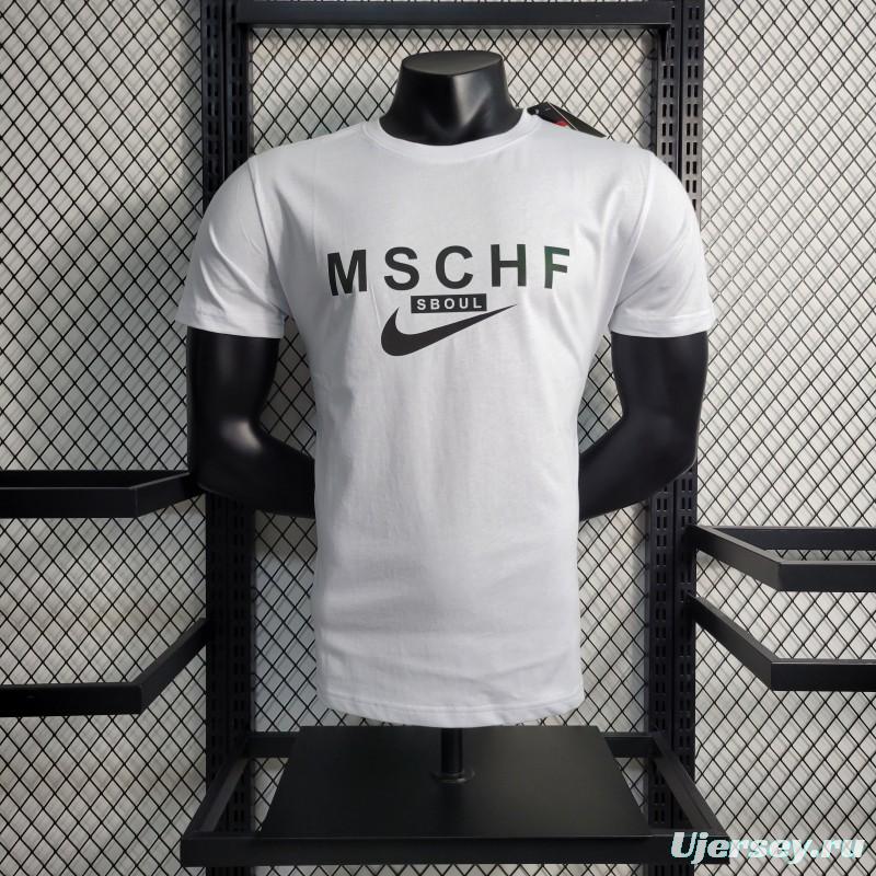 2023 NIKE White T-shirts With MSCHF