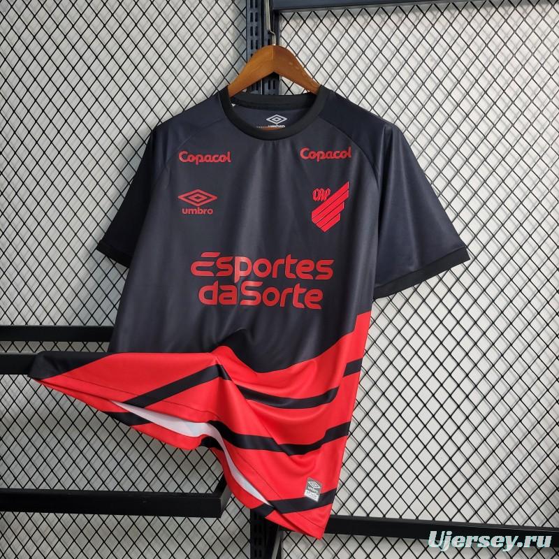 23-24 Athletico Paranaense Away Black/Red Jersey