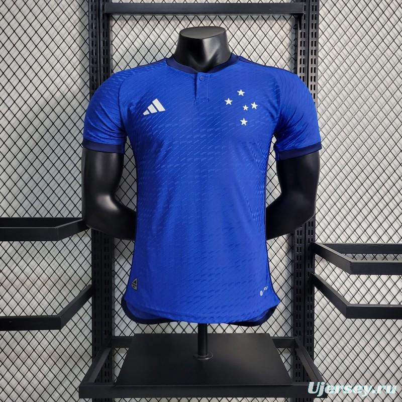 Player Version 23-24 Cruzeiro Home Soccer Jersey