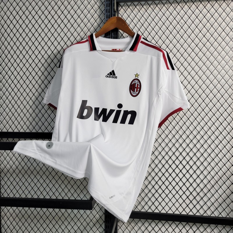Retro 09/10 AC Milan Away White Jersey