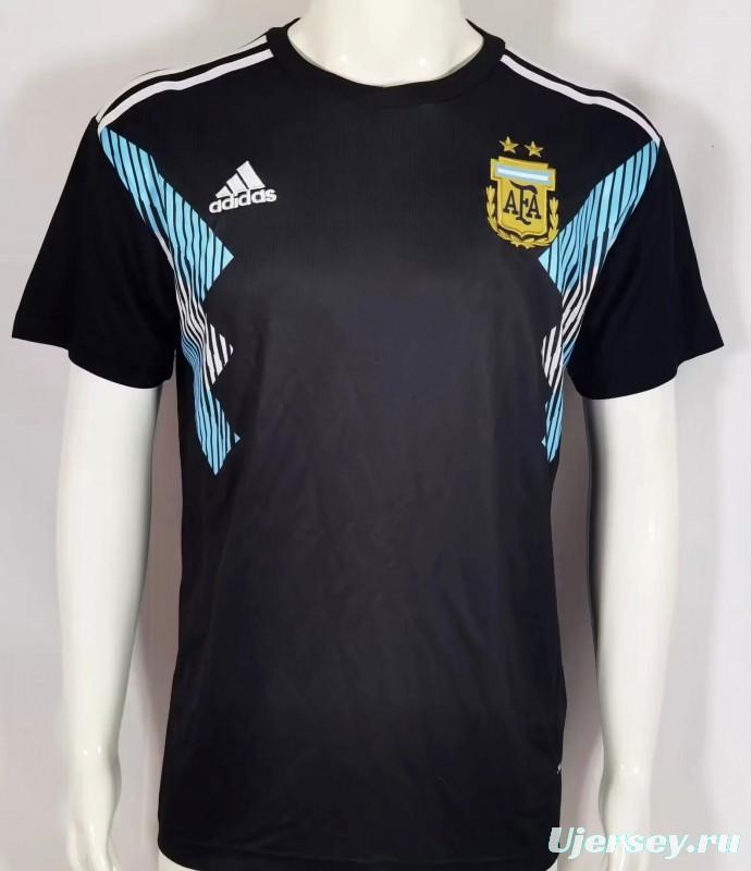 Retro 2018 Argentina Away Black Jersey