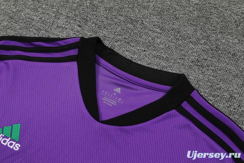 23-24 Real Madrid Purple Short Sleeve+Shorts