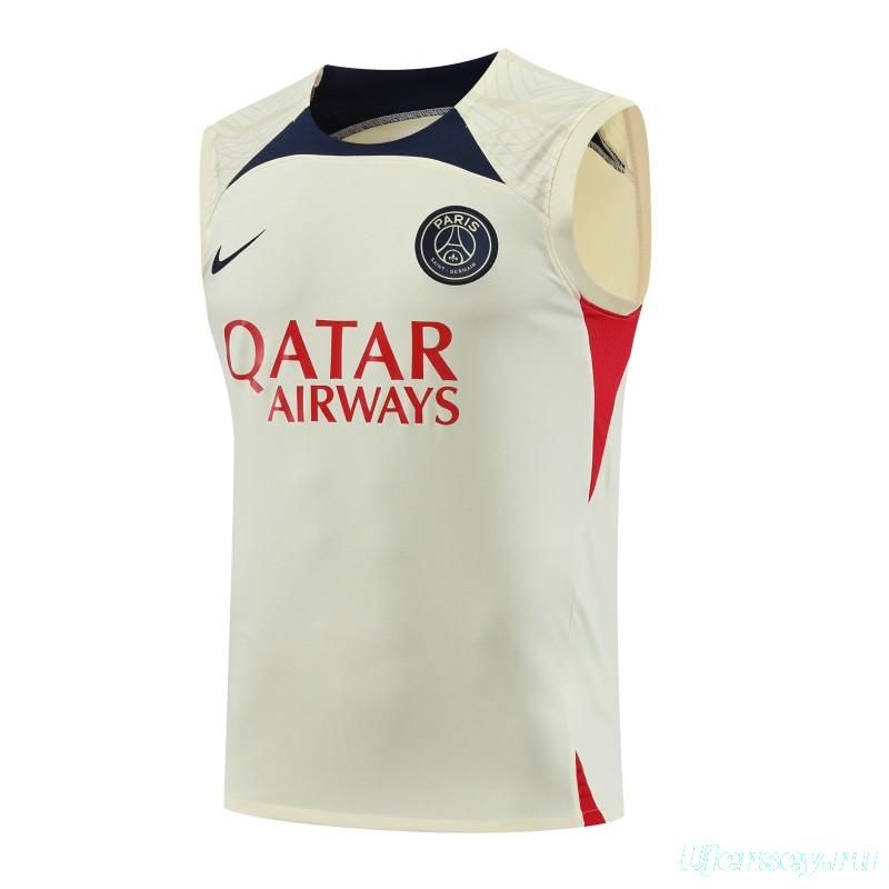 23-24 Liverpool Beige Vest Jersey+Shorts