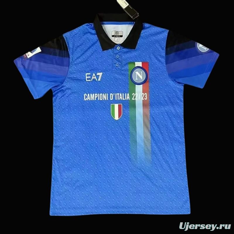 23/24 SSC Napoli Blue Special Polo Jersey