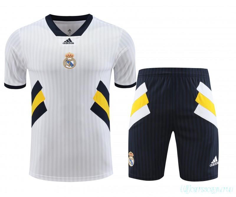 23-24 Real Madrid Remake Icon White Short Sleeve Jersey+Shorts