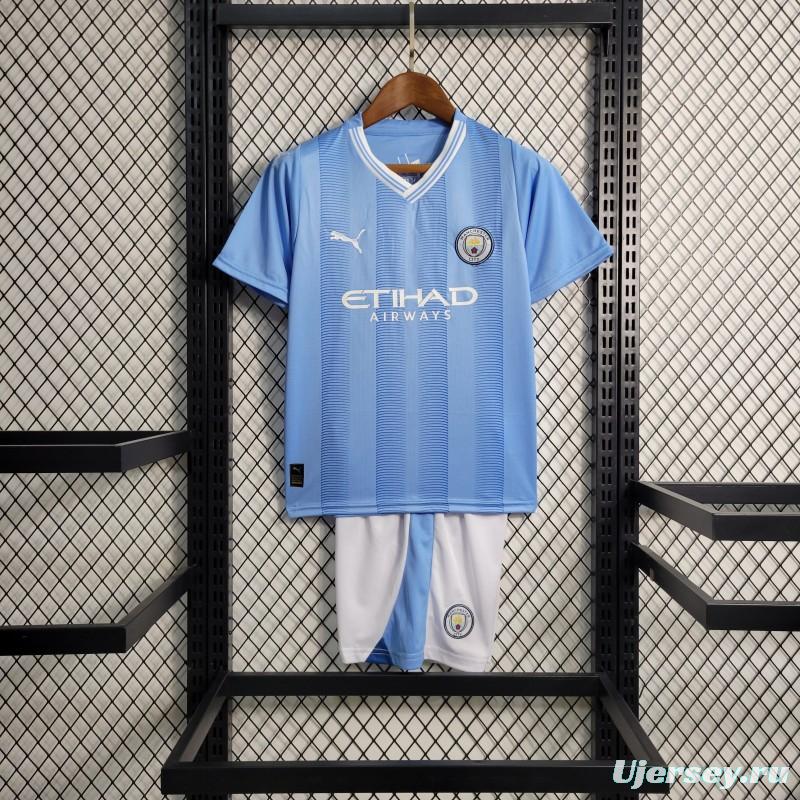 23-24 Kids Manchester City Home Jersey