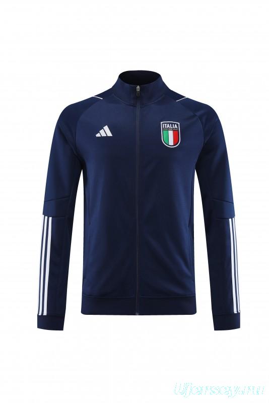 2023 Italy Navy Full Zipper Jacket +Pants