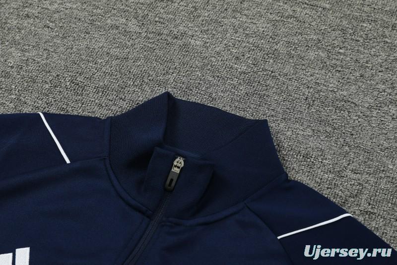 2023 Italy Navy Full Zipper Jacket +Pants