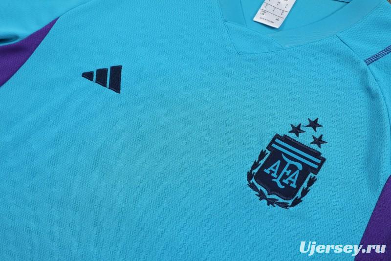 2023 ArgentinaBlue Short Sleeve+Shorts