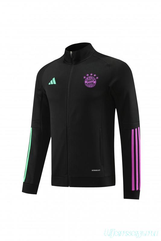 23/24 Bayern Munich Black/Purple Full Zipper +Pants