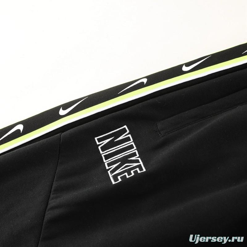 23/24 NIKE Black/Green Full Zipper Hooide Jacket+Pants